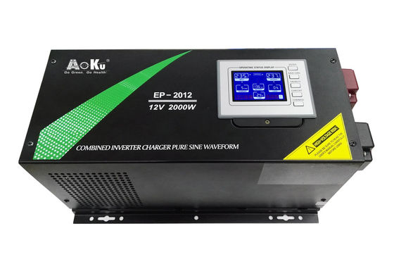 Inversor AoKu Serie EP EP-2012, 12VDC, 2000W, Onda Sinusoidal Pura con Cargador